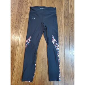 Under‎ Armour Womens Black Leggings Sz Small Compression Heat Gear Capri